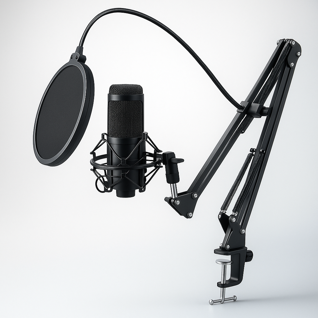 Limited Pre-Order : TUNEARC Pro Creator Kit – USB Condenser Mic + Boom Arm (Ships Oct 2025)