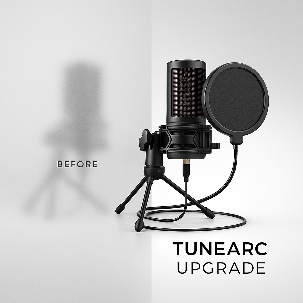 Limited Pre-Order: TUNEARC Start Creator Kit – USB Condenser Mic (Ships Oct 2025)