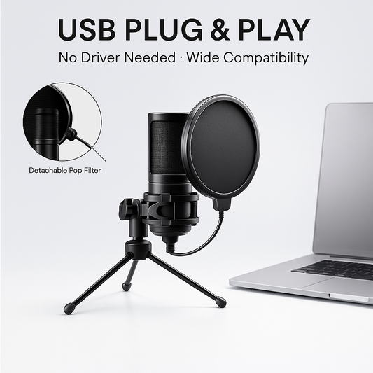 Limited Pre-Order: TUNEARC Start Creator Kit – USB Condenser Mic (Ships Oct 2025)