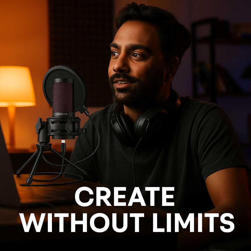 Limited Pre-Order: TUNEARC Start Creator Kit – USB Condenser Mic (Ships Oct 2025)